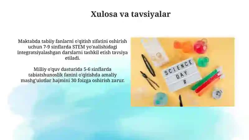 Tabiiy fanlar boʻyicha milliy oʻquv dasturi 3