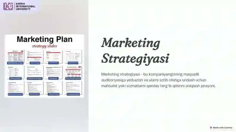 Marketing Strategiyasi 3