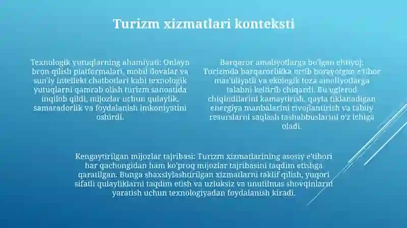Turizm Xizmatlarida Menejment Tizimining Samaradorligi 3