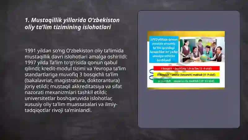 Mustaqillik yillarida oliy talim tizimi 3