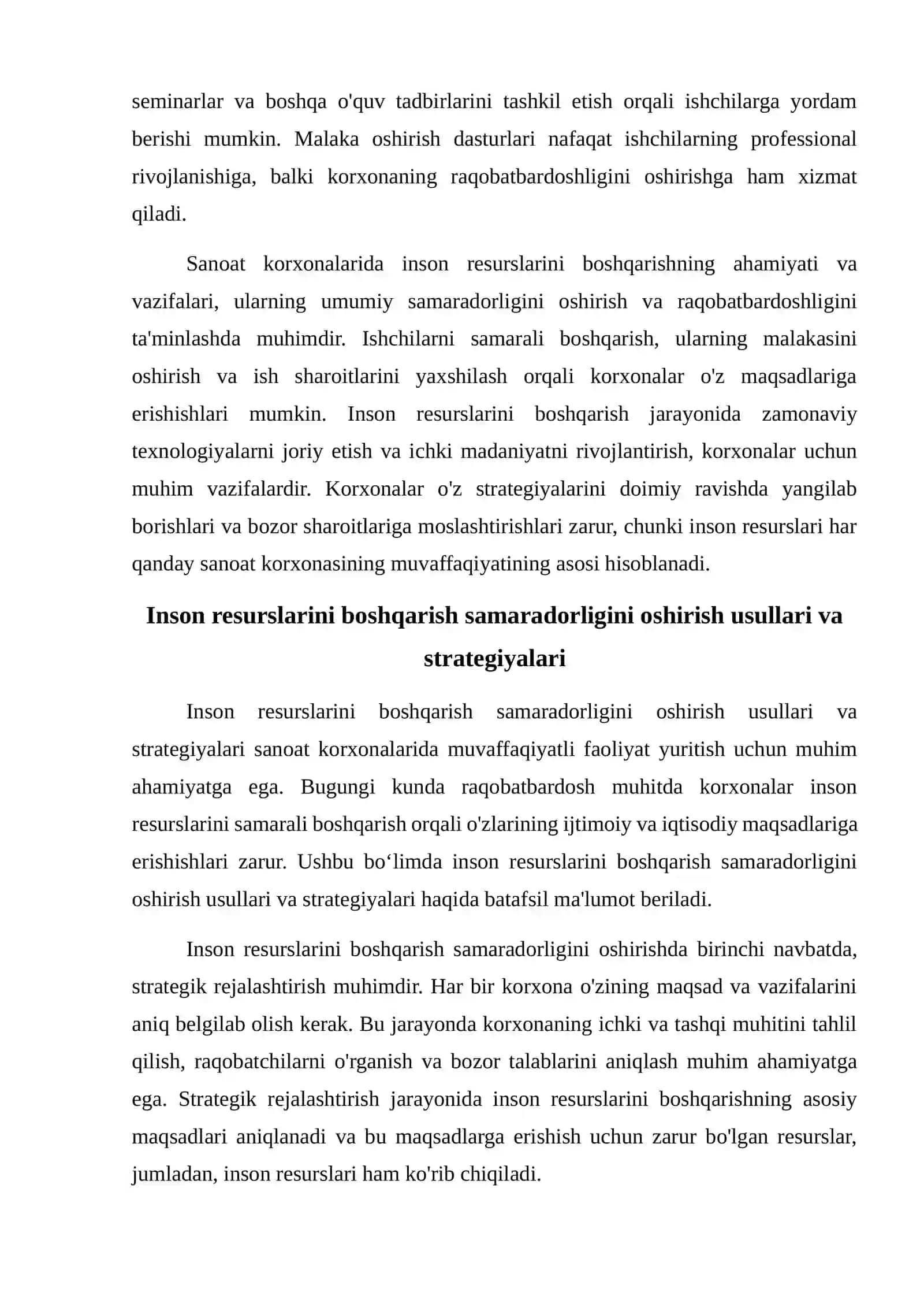 Sanoat korxonalarida inson resurslarini boshqarish samaradorligi 3