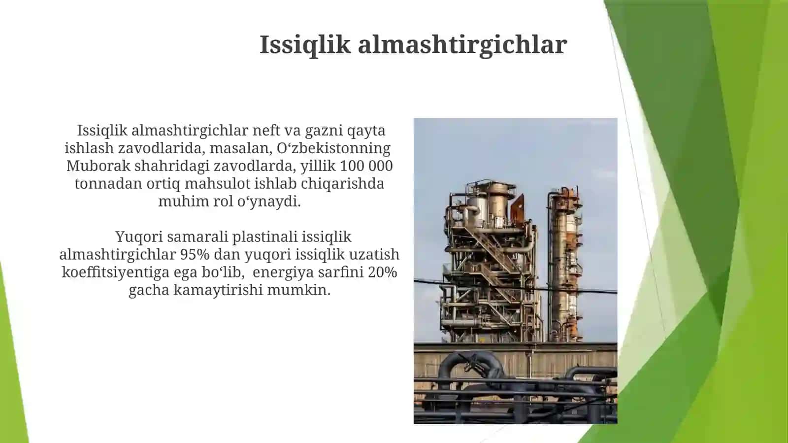 Neft va gazni qayta ishlashda qo'llaniladigan asbob-uskunalar 3