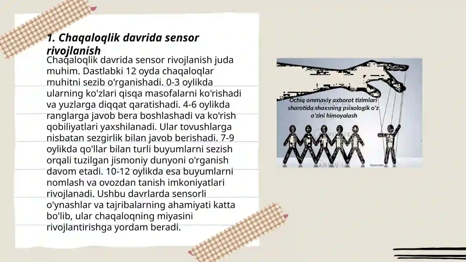 Chaqaloqlik davrining psixalogik xususiysatlari va psixodiagnostikasi 3