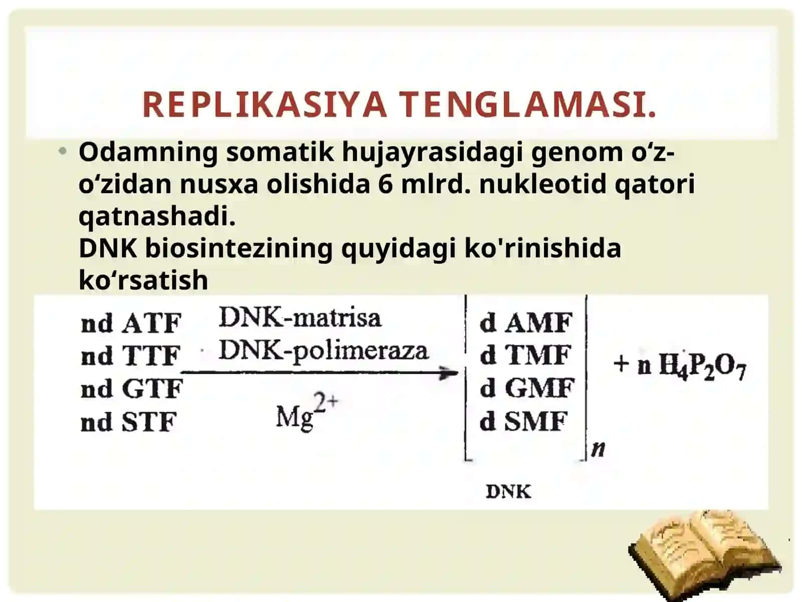 Replikatsiya turlari , replikatsiya jarayonining o'tishi uchun shart bo'lgan sharoitlar. DNK qo'sh zanjirining qo'shilishi 3