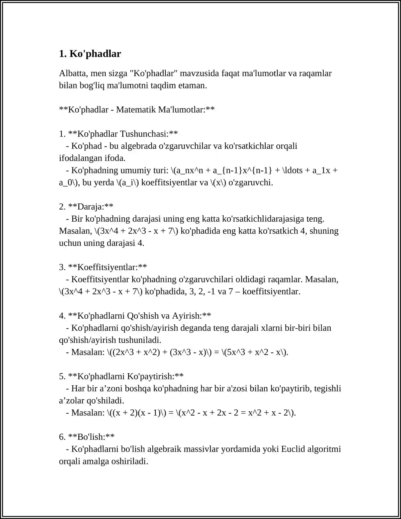 ALGEBRAIK METODIGA DOIR SAVOL VA MASALALAR 3