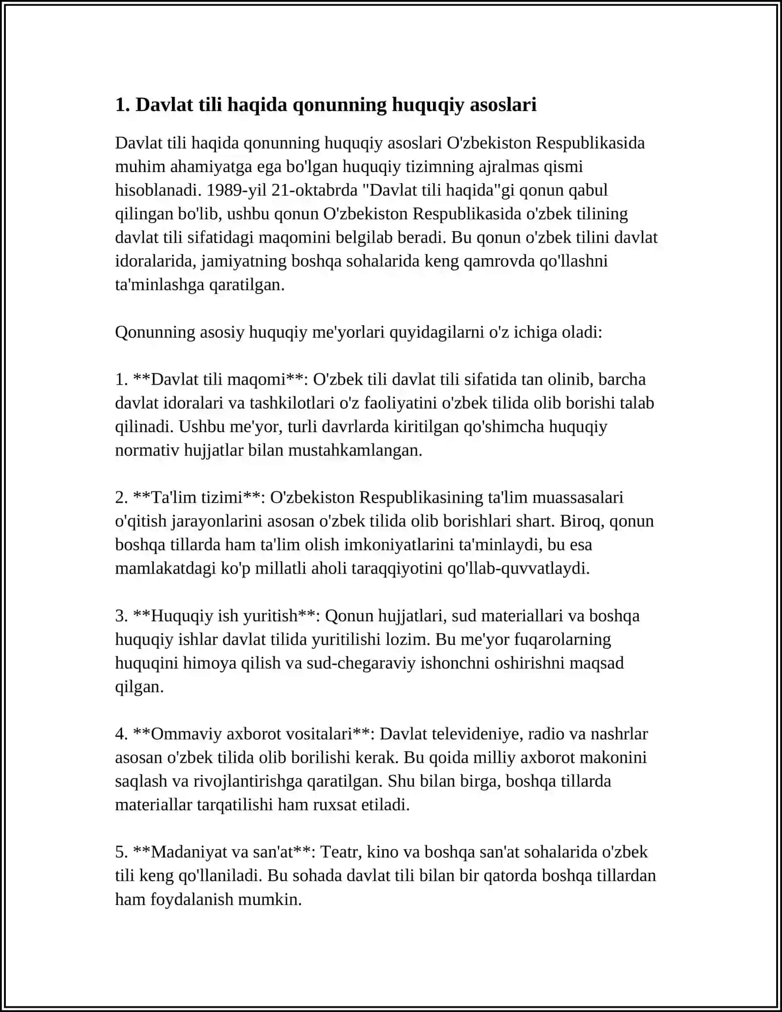 DAVLAT TILI HAQIDAGI QONUN VA UNING IJROSI:MUAMMO VA YECHIMLAR 3