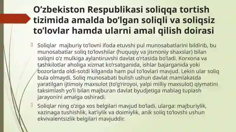 Iqtisodiyot tarmoqlarida soliqlar va bank tizimi 3