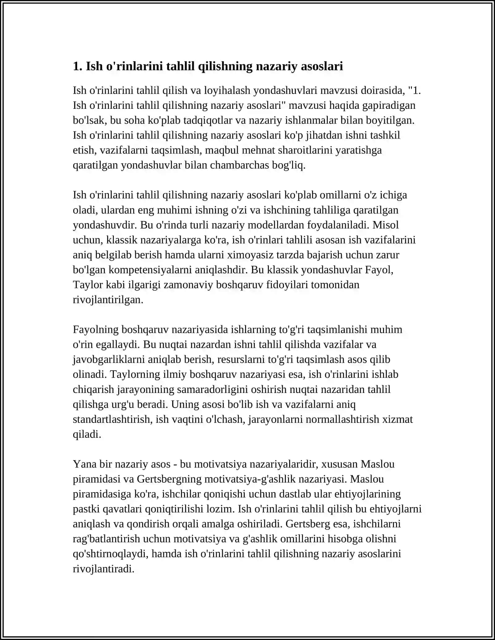 ISH ÒRINLARI TAHLIL QILISH VA LOYIHALASH YONDASHUVLARI 3