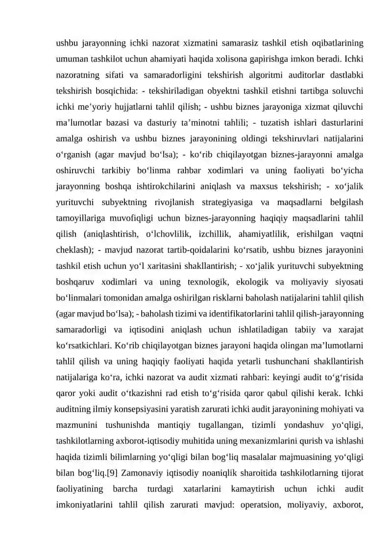 Auditorlik tekshirish vaqtida buxgalteriya hisobi tizimi va ichki nazoratni o’rganish 3
