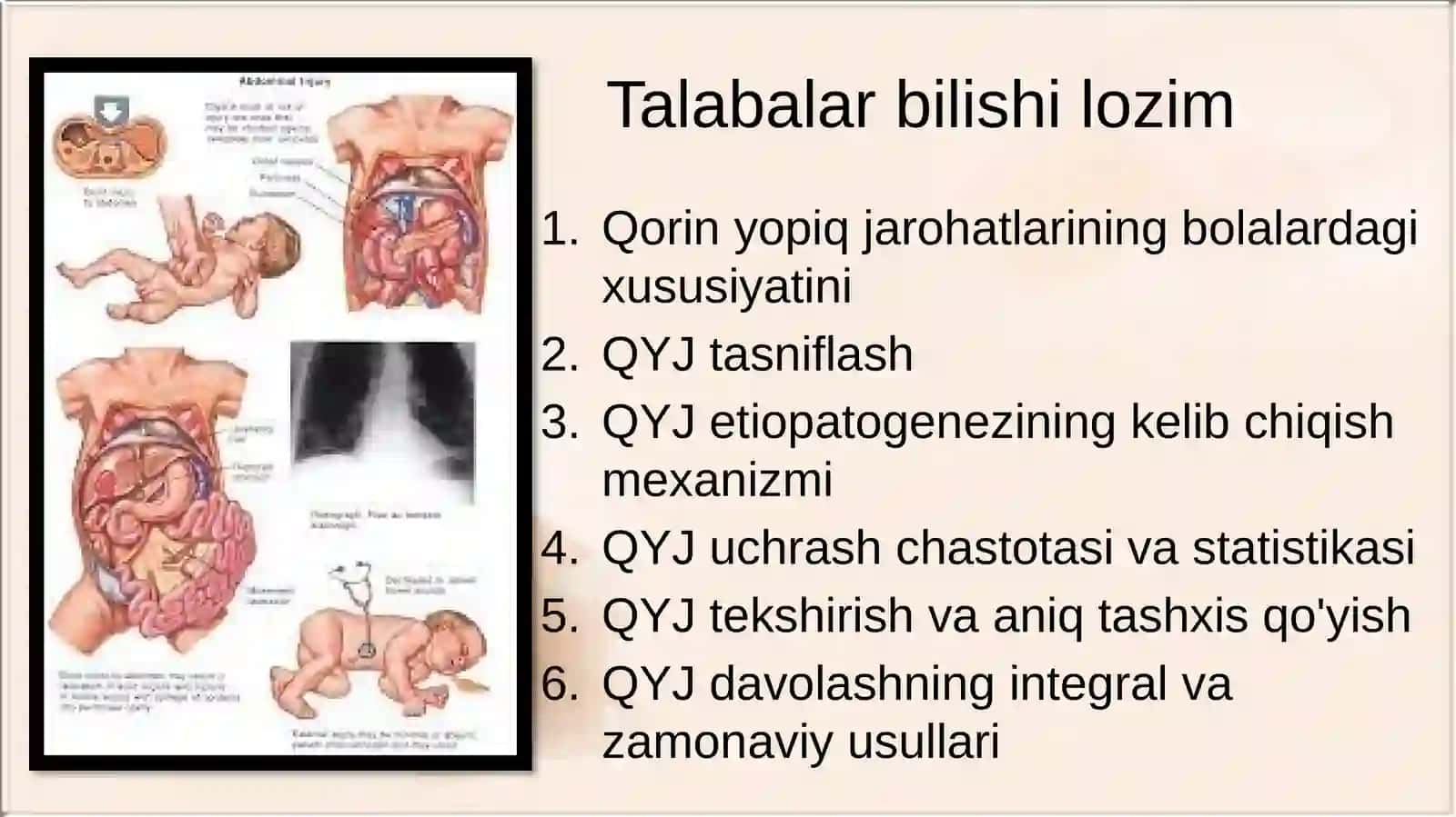 Qorin bo`shlig`i va qorin parda orti a`zolari yopiq jarohatlari 3