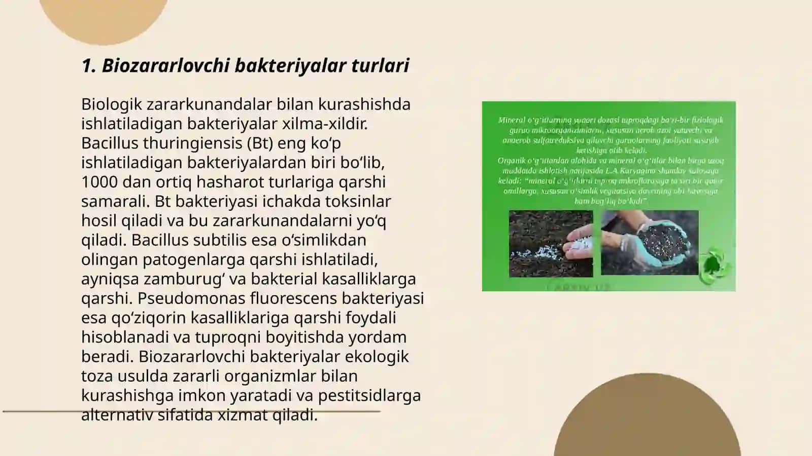 Biozararlovchi bakteriyalar klassifikatsiyasi 3
