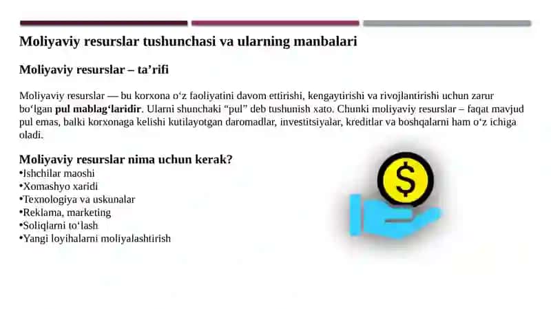 Molyaviy Resuslarni Boshqarish 3