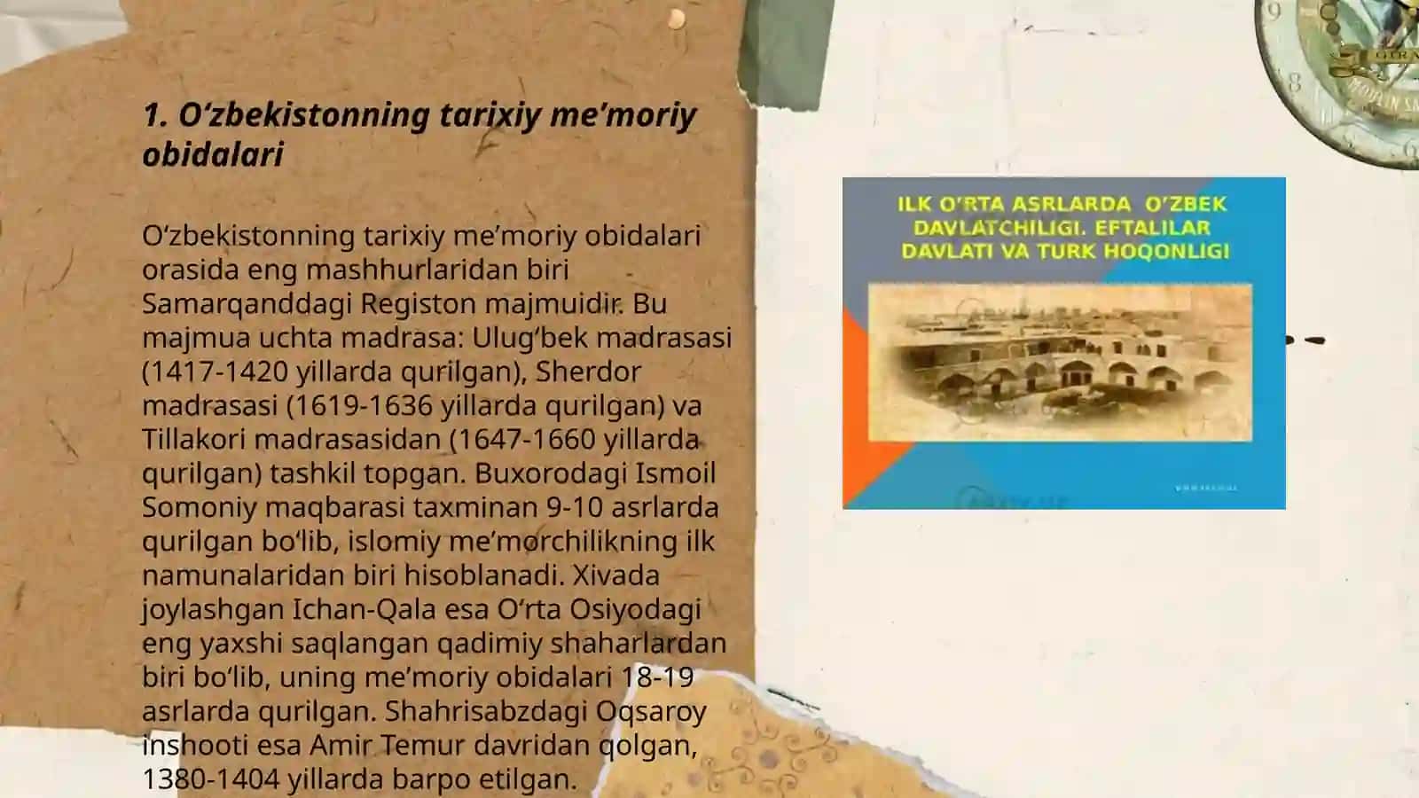 Oʻzbekistonning tarixiy meʼmoriy obidalari 3