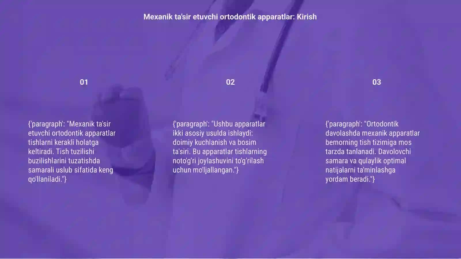 Mexanik tasir etuvchi ortodontik apparatlar 3