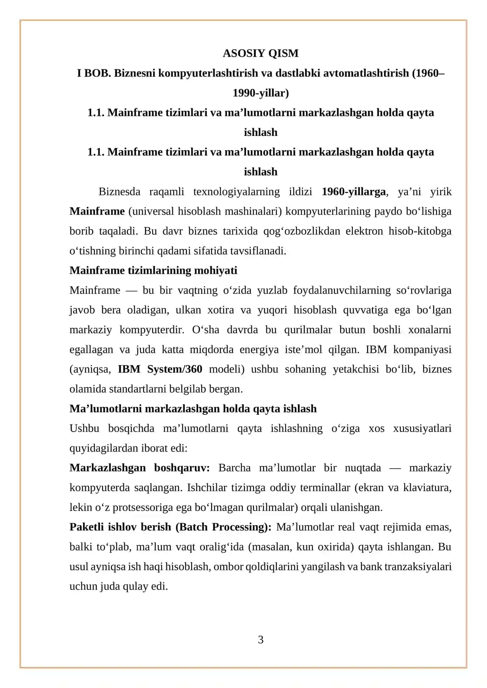 Biznesda raqamli texnologiyalarning rivojlanish bosqichlari 3