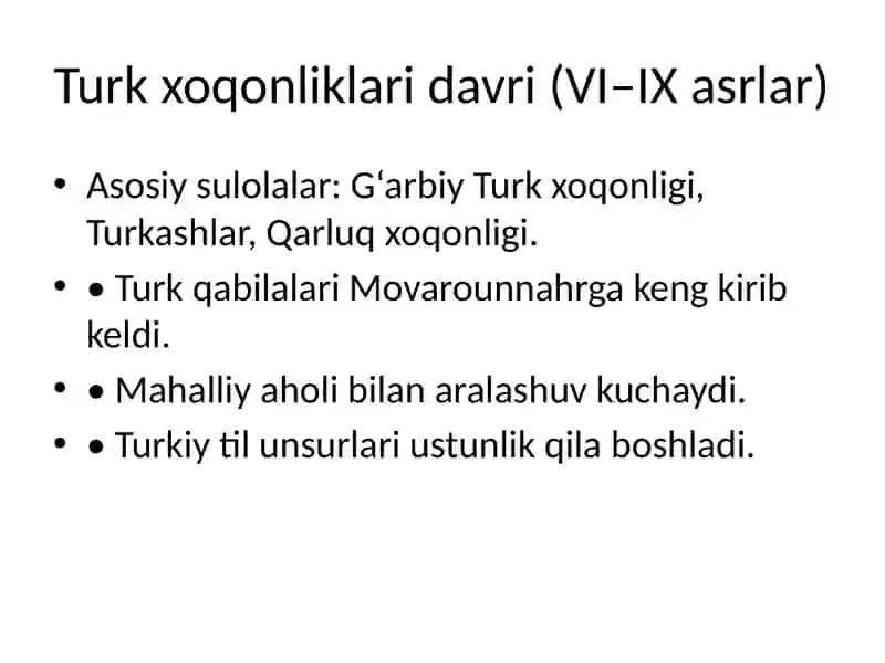 O‘ZBEK XALQINING ETNIK SHAKLLANISHI (Sulolaviy davrlashtirish asosida) 3