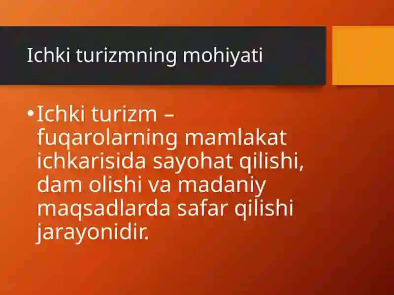 O‘zbekiston Respublikasi ichki turizmi rivojlanish dinamikasi 3