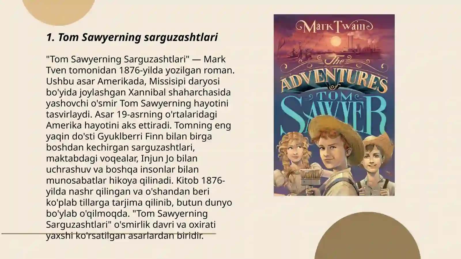 Tom Sawyerning Sarguzashtlari 3
