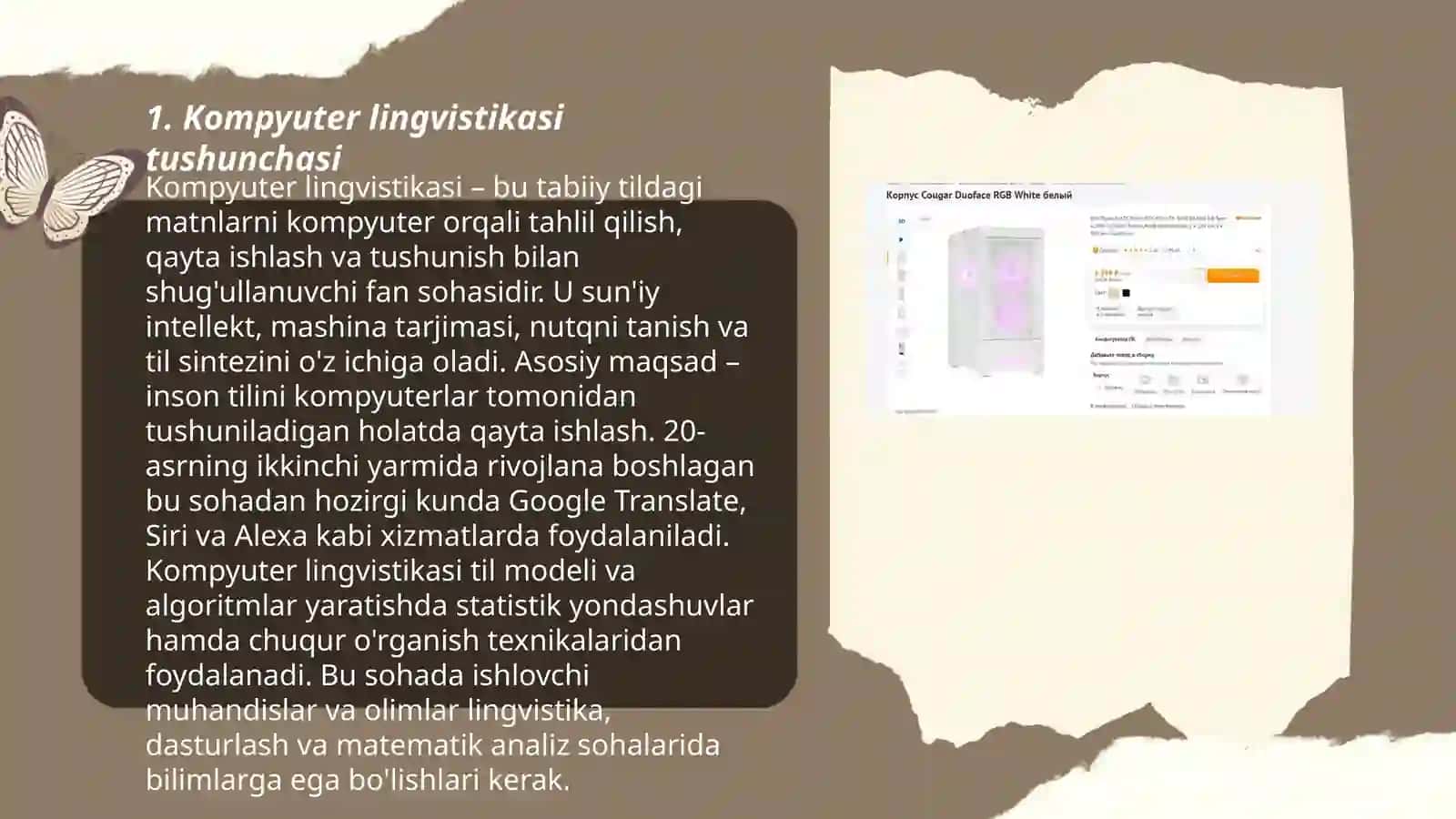 Kompyuter lingvistikasi va korpus lingvistikasining o'xshash va farqli jihatlari 3