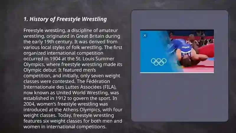 Freestyle Wrestling History 3