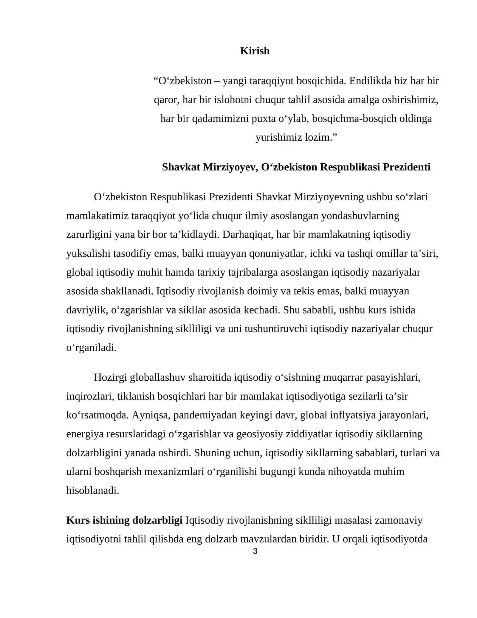 Iqtisodiy rivojlanishning siklliligi va iqtisodiy sikl nazariyasi 3