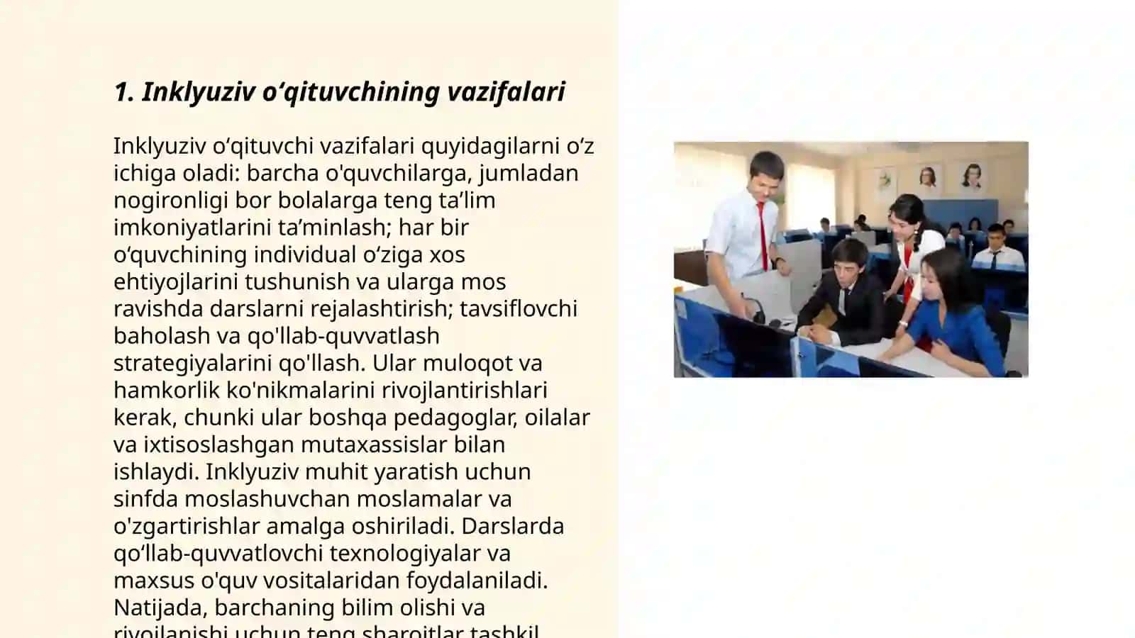 Inklyuziv oʻqituvchining faoliyati 3