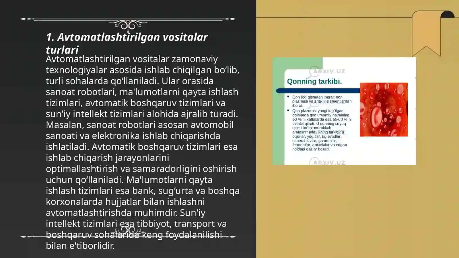 Avtomatlashtirilgan vositalar va shablonlar mundarijalar kolontitullar kochirmalar va giperboģlanishlarni shakllantirish 3