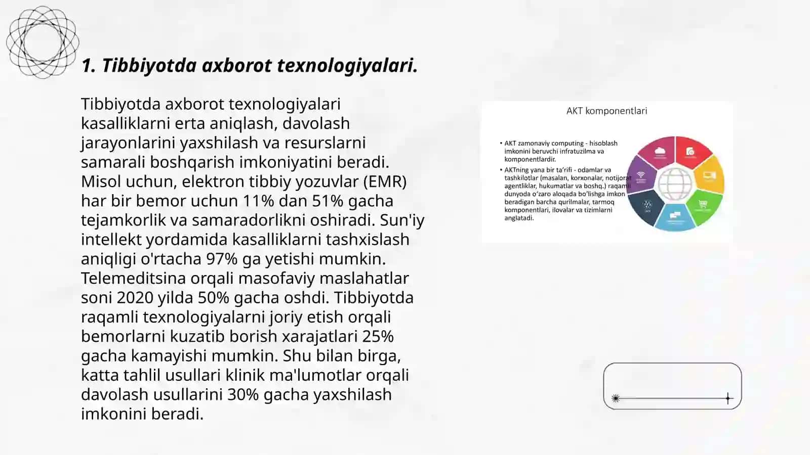 Tibbiyotda axborot kommunikatsiyalar.Grafik va amaliy dasturiy taʼminotlar 3