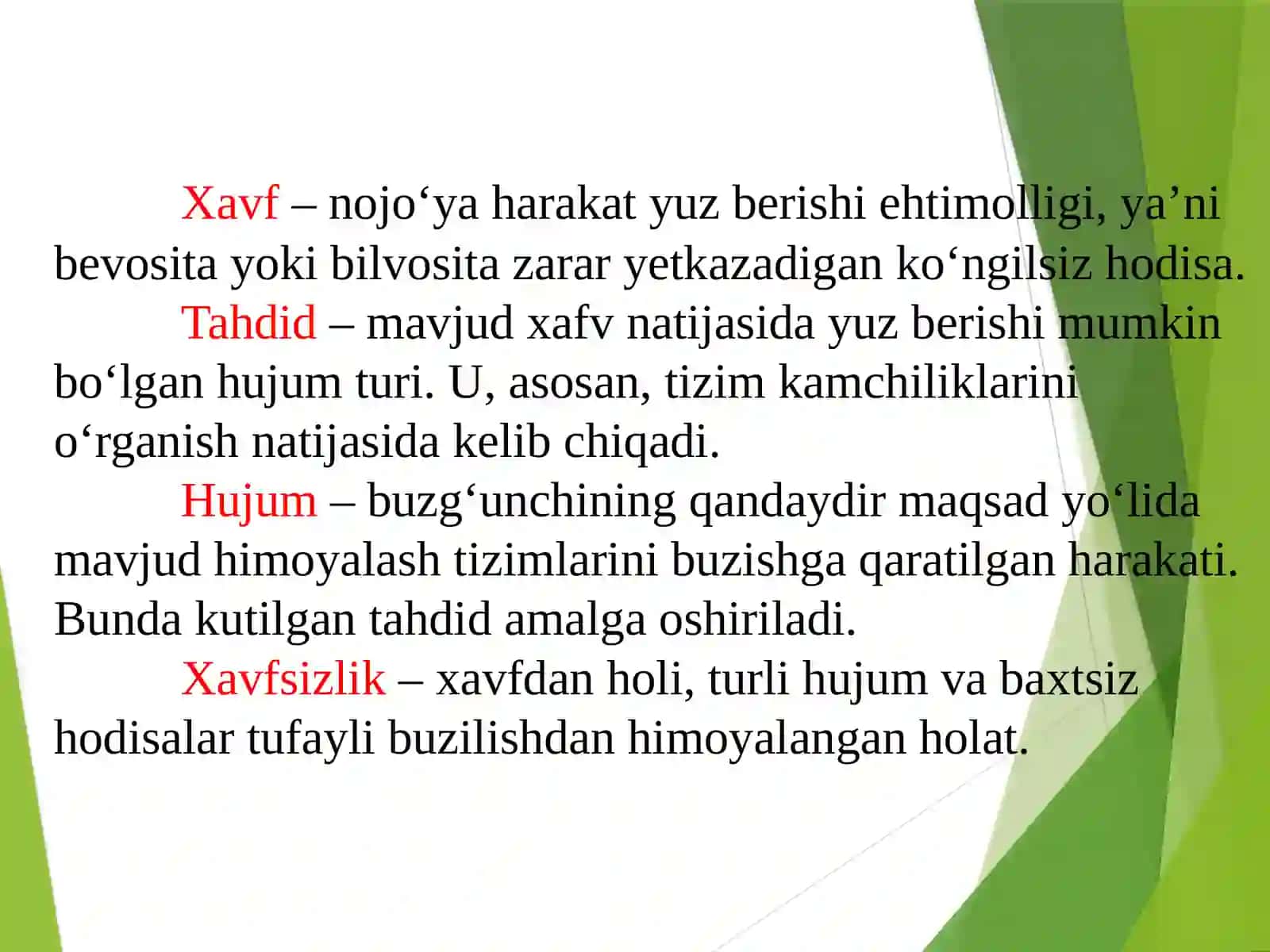 AXBOROT XAVFSIZLIGI 3