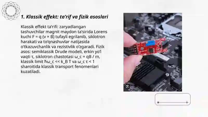 Klassik va xoll effekti 3