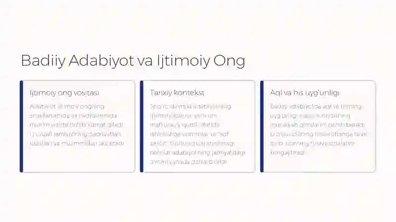 Badiiy Adabiyotning Ijtimoiy Ong Shakllari Orasidagi O‘rni va Vazifalari 3