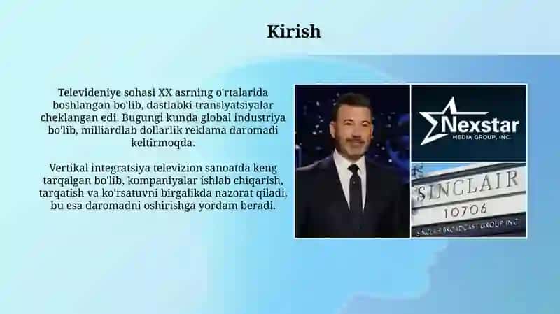 Televideniye sanoati: Tarix, tuzilma va ta'sir 3