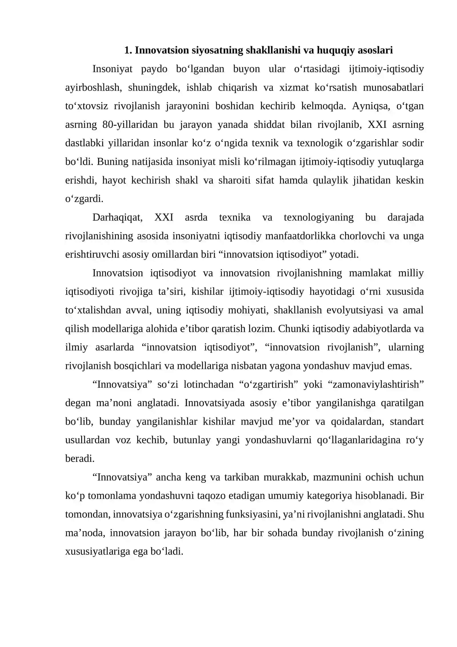 O‘zbekistonning innovatsion siyosatining iqtisodiy asoslari 3