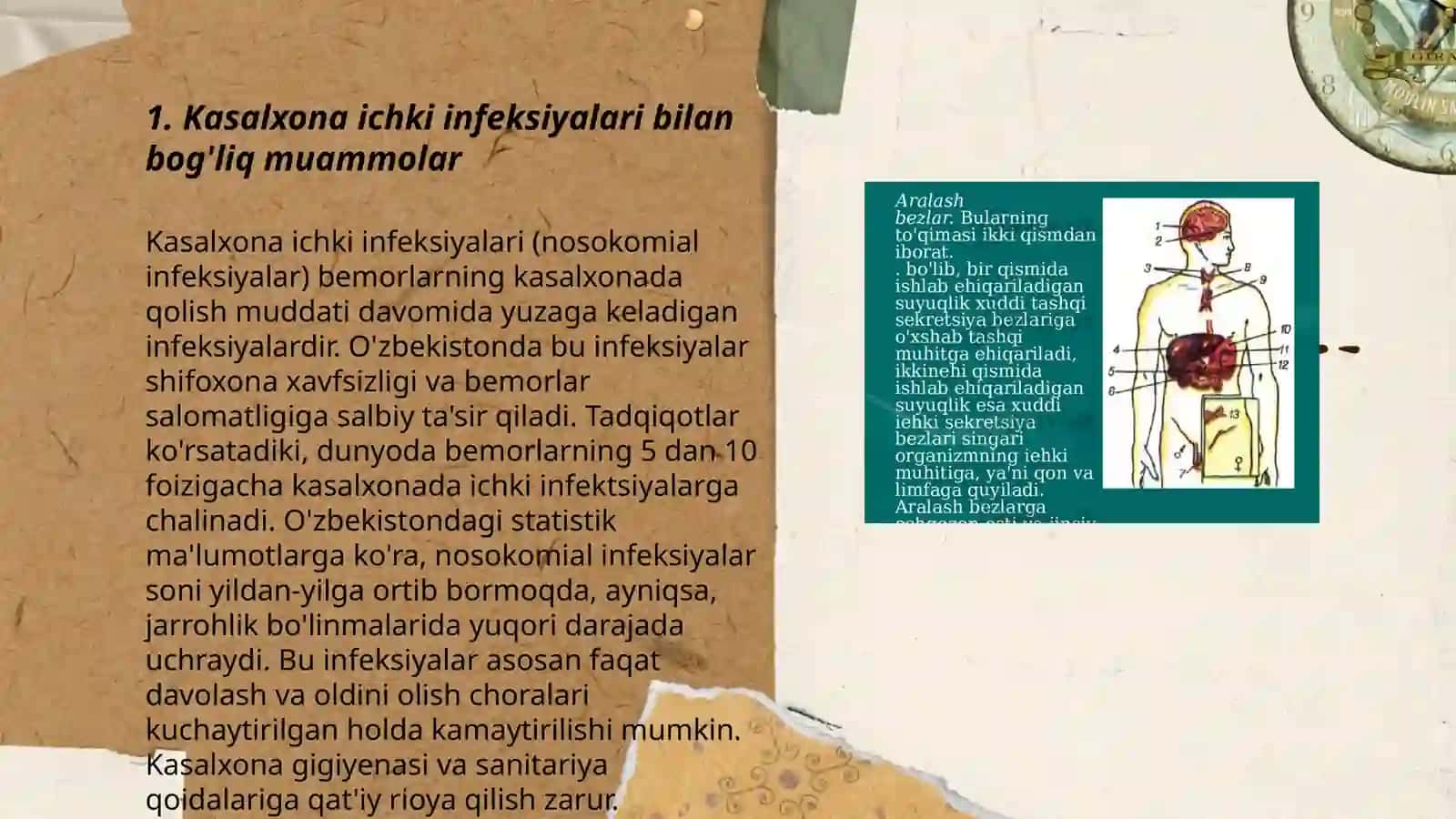 Kasalxona ichki infeksiyasiyalarining kelib chiqishi, paydo boʻlishining ekzogen va endogen omillari 3