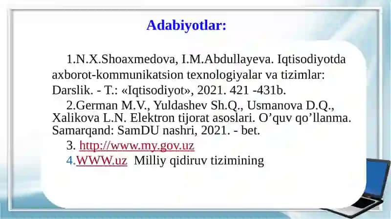 Blokcheintexnologiyasi va undan iqtisodiyot sohalarda foydalanish imkoniyatlari 3