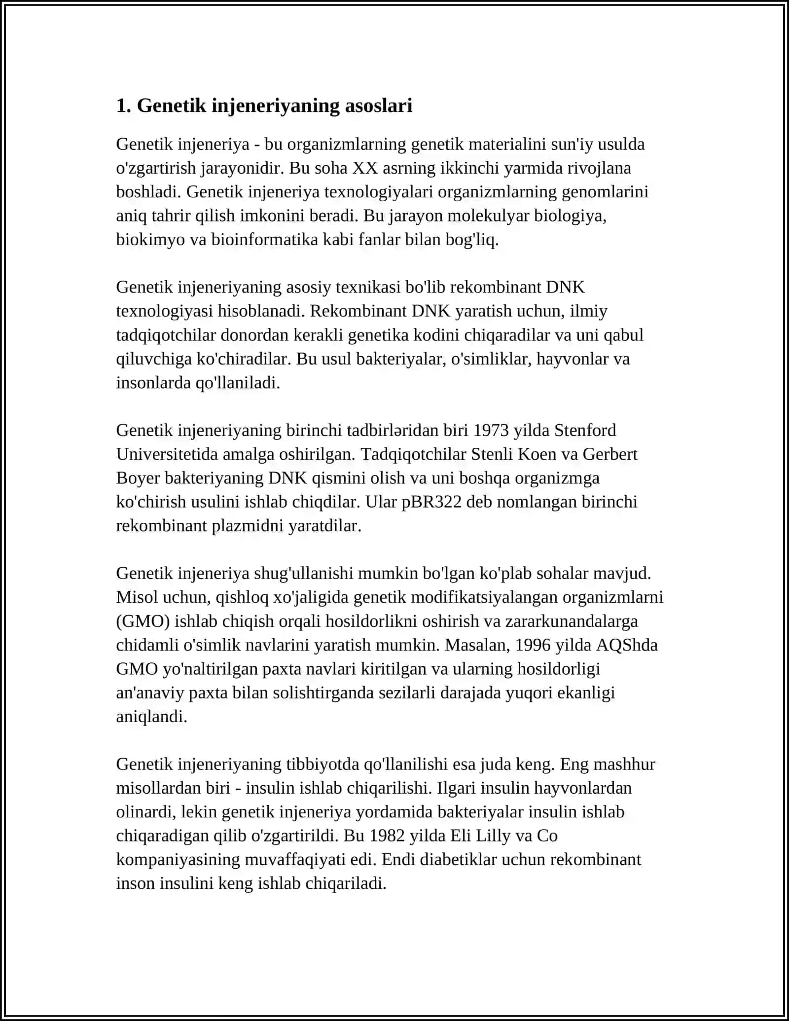 GENINJENERIYASI VA UNING MEDIDSINA AMALOYITIDA QO'LLANILISHI 3
