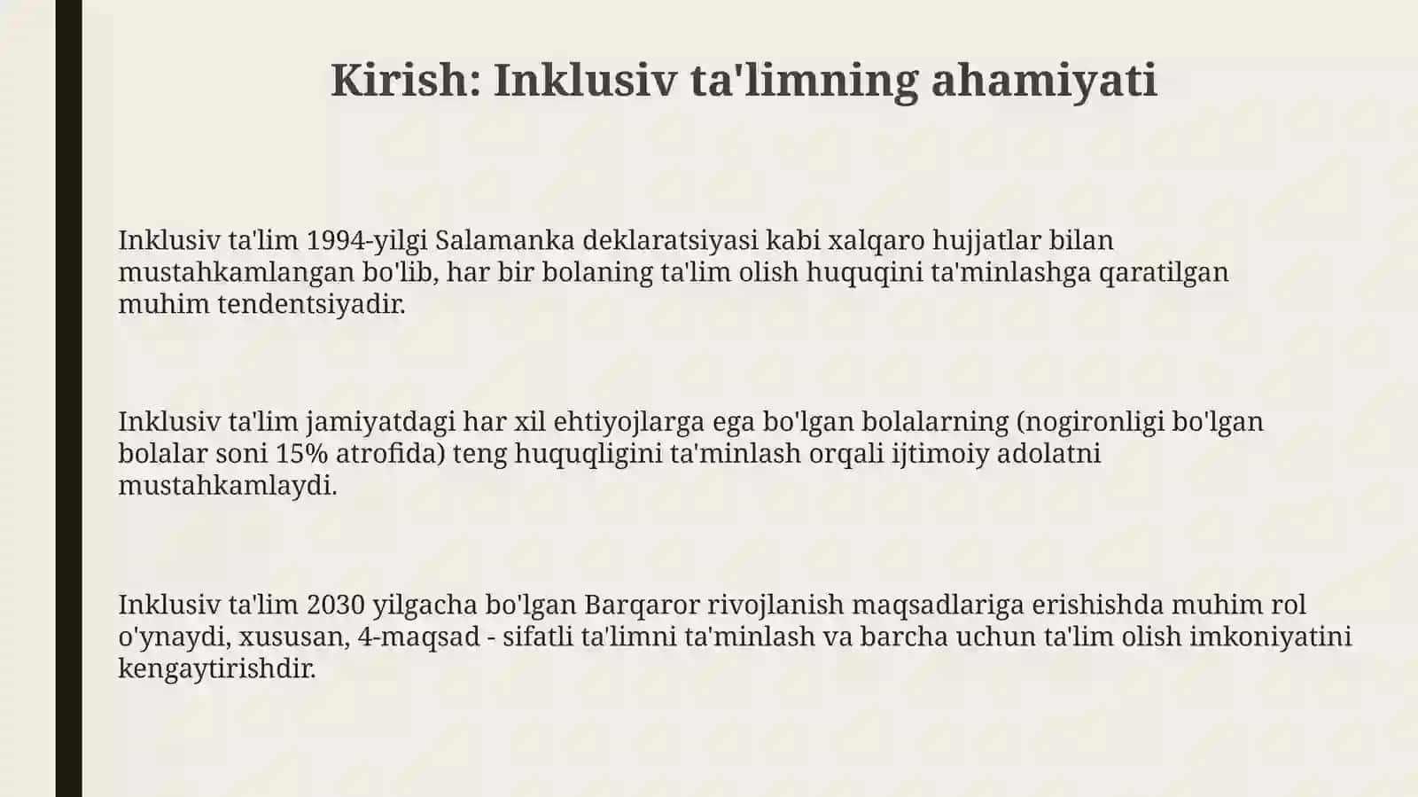 Inklyuziv ta'lim kursining predmeti maqsadi va vazifalari 3