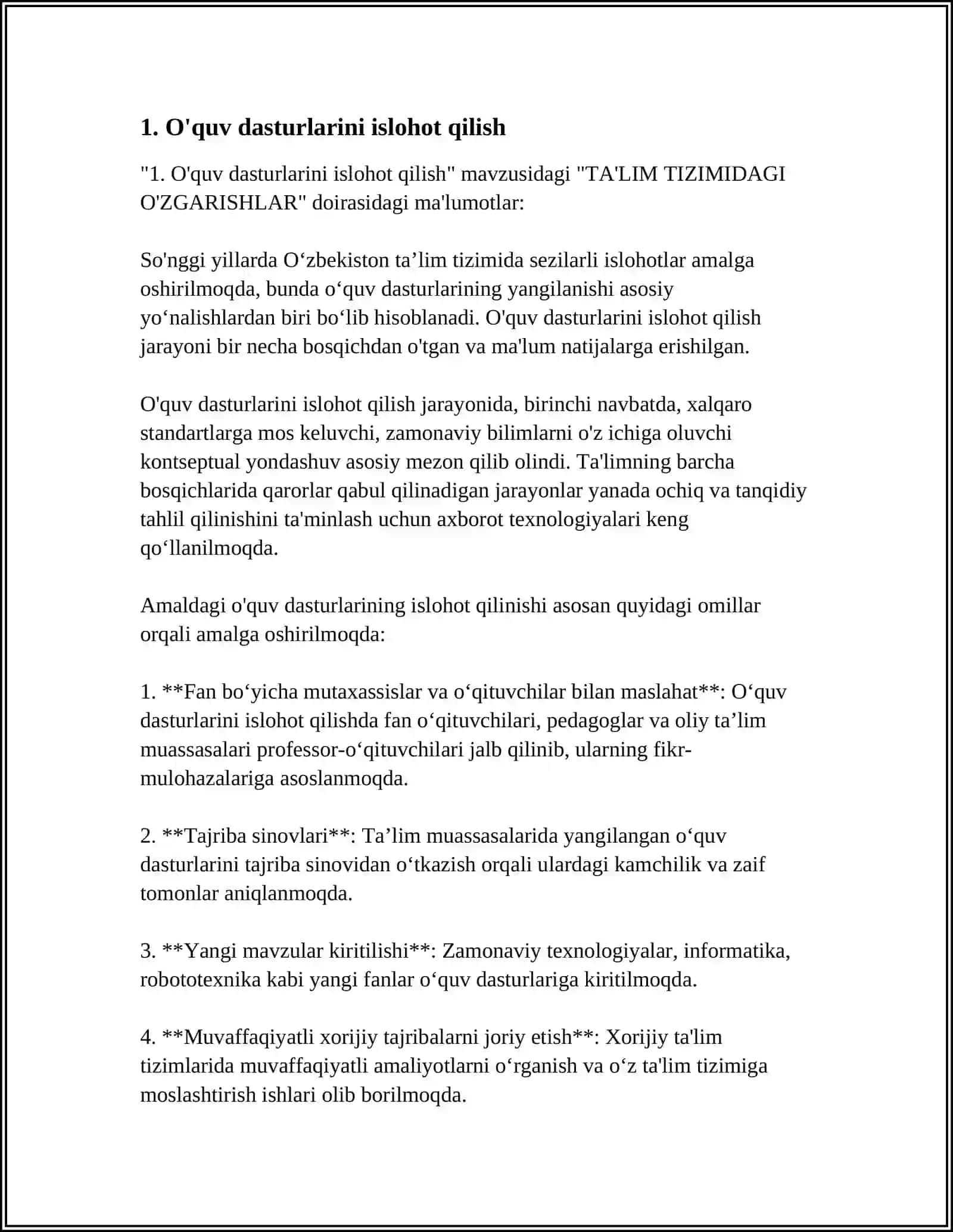 TA'LIM TIZIMIDAGI O'ZGARISHLAR 3