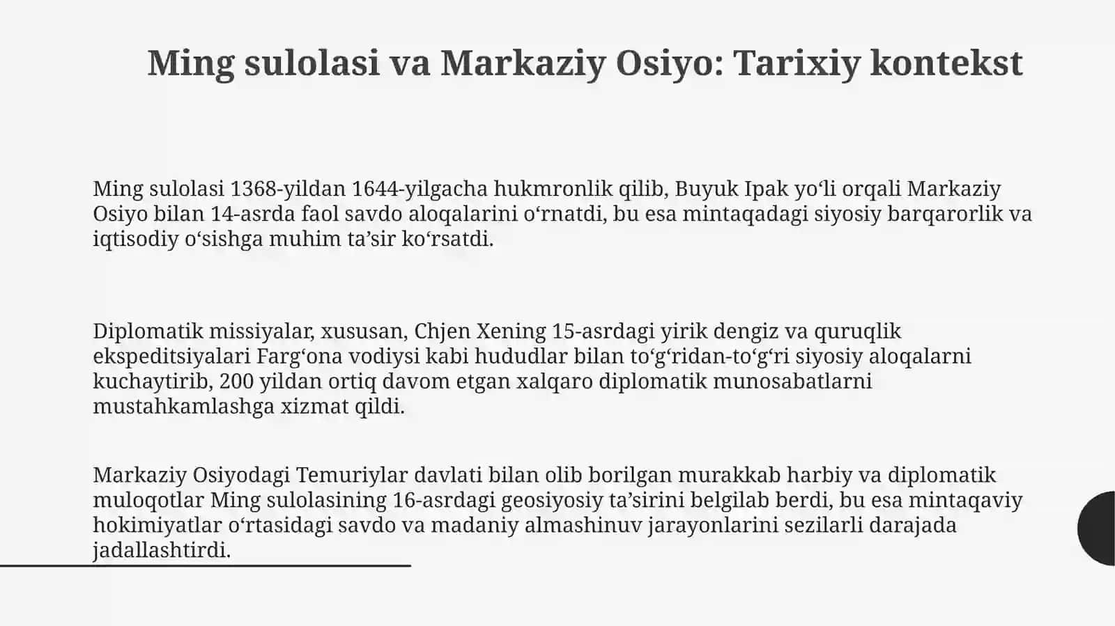 Ming sulolasining hokimiyatga kelishi 3