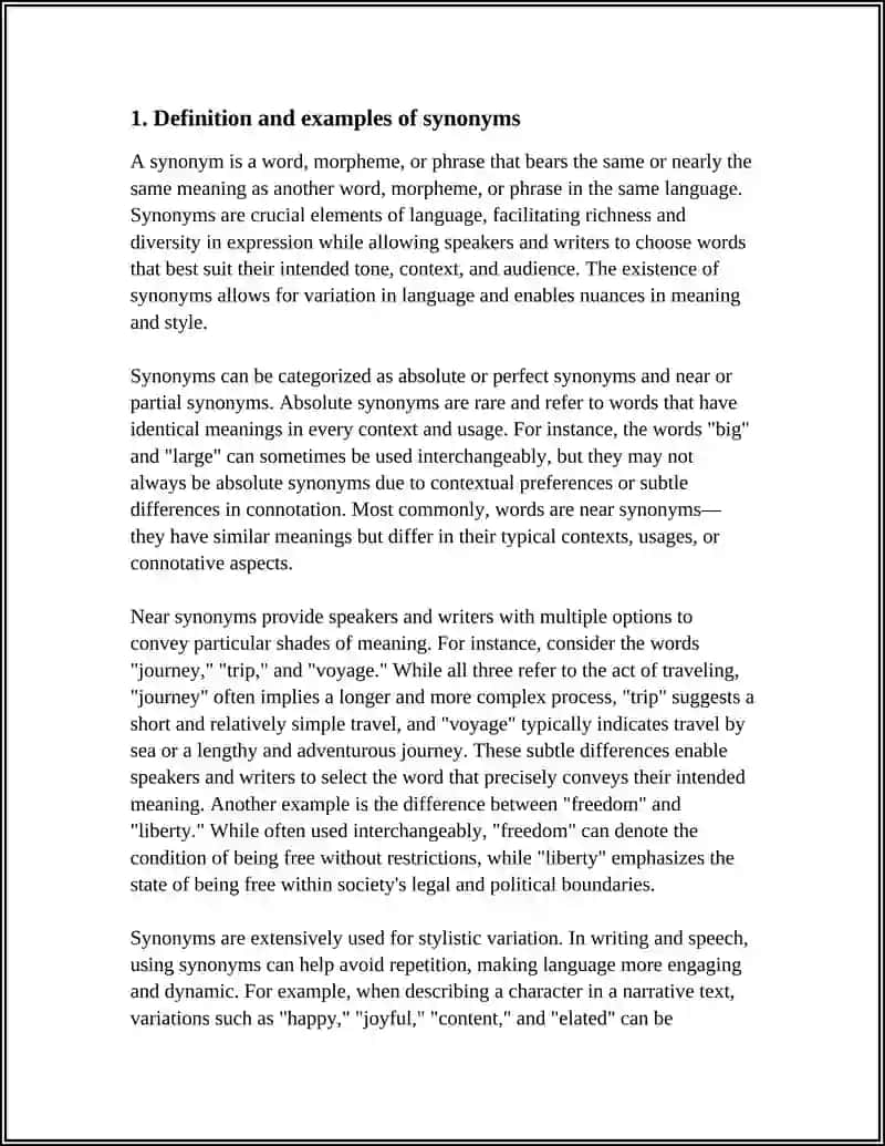 Theme: SYNONYMS AND HOMONYMS 3