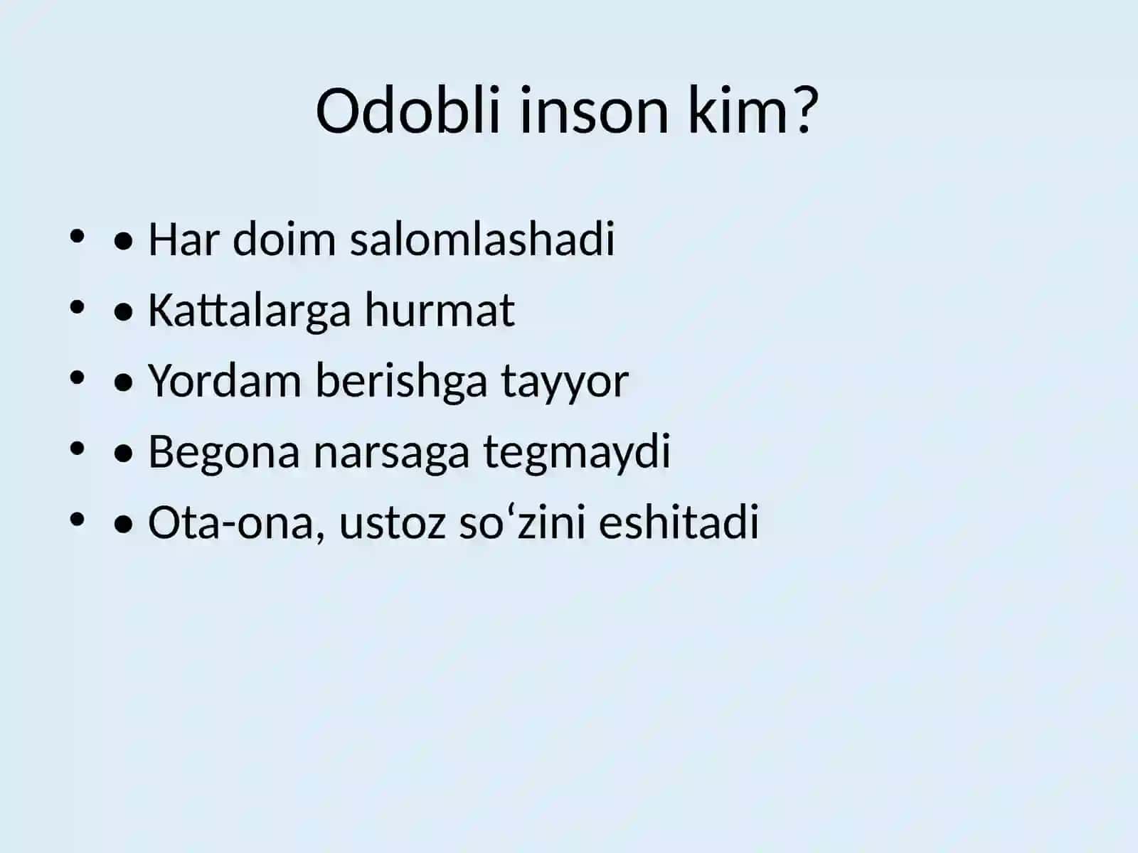 Odob-axloq 3