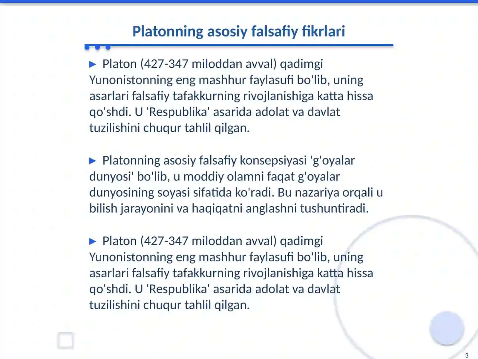 Yevropa mutafakkirlari Platon, I.Kant, R.Dekart, D.Yumining falsafaga oid qarashlarini qiyosiy tahlili 3