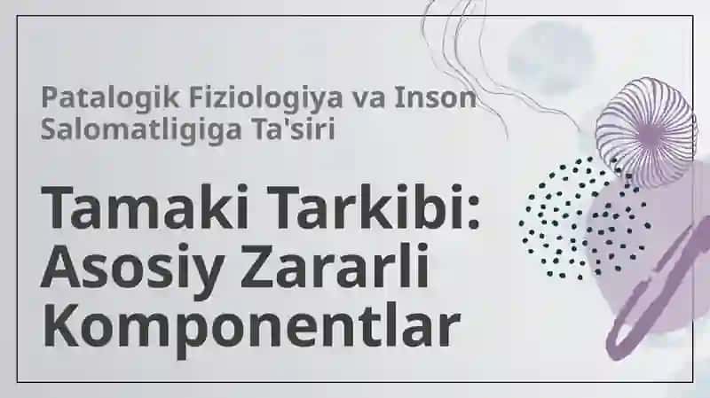 Tamaki Tarkibi va uning Organizmga Tasiri 3