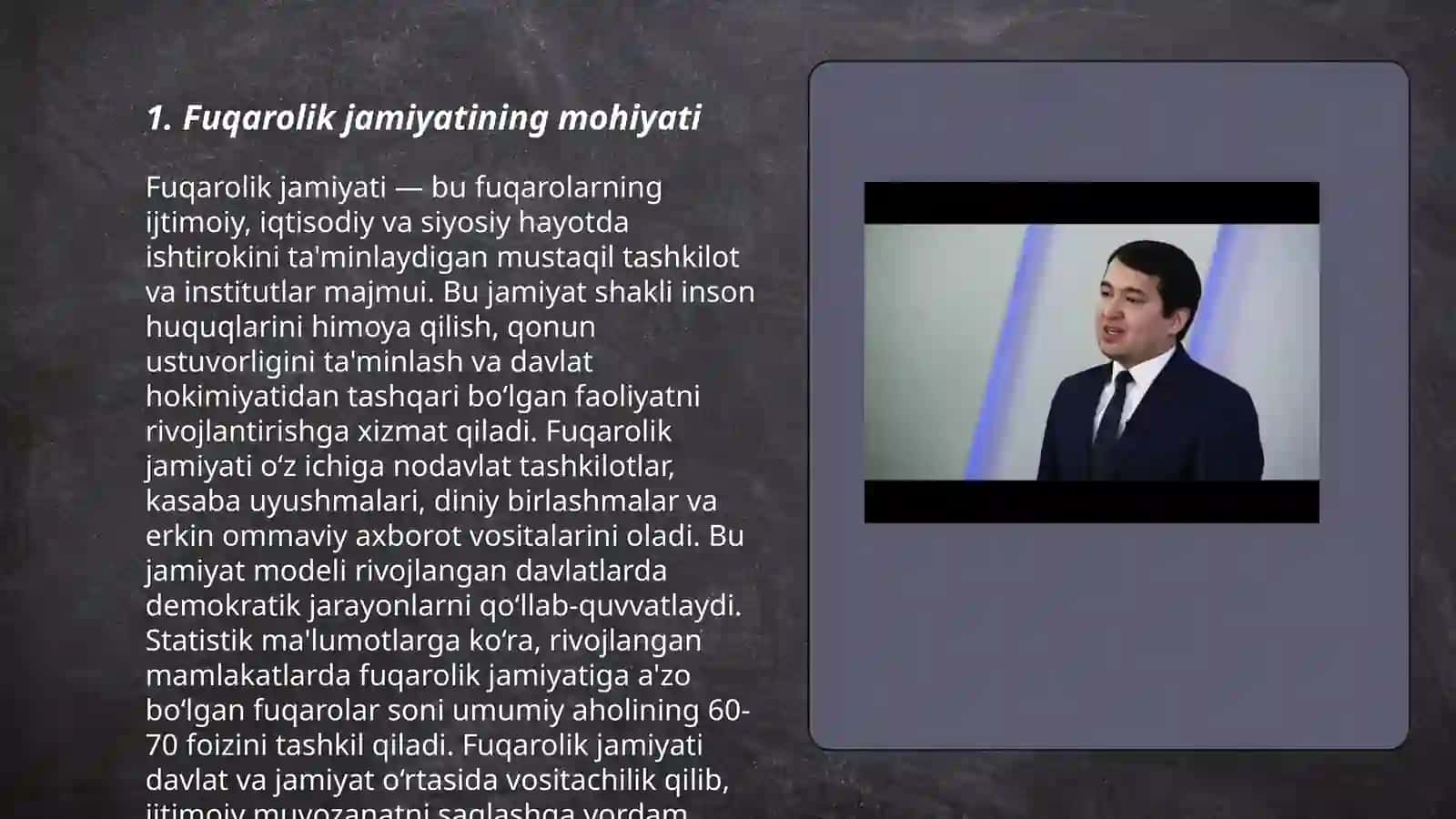 Erkin saylovlar fuqarolik jamiyatining asosiy belgisi 3
