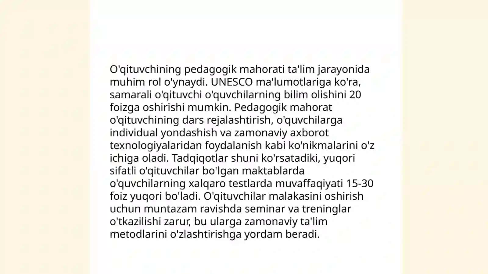 O'qituvchining pedagogik mahorati 3