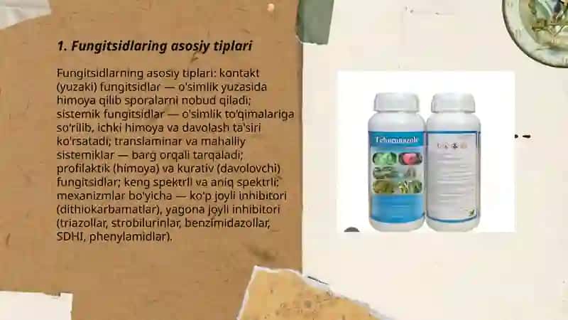 Fungitsidlar va ularni qoʻllanishi 3