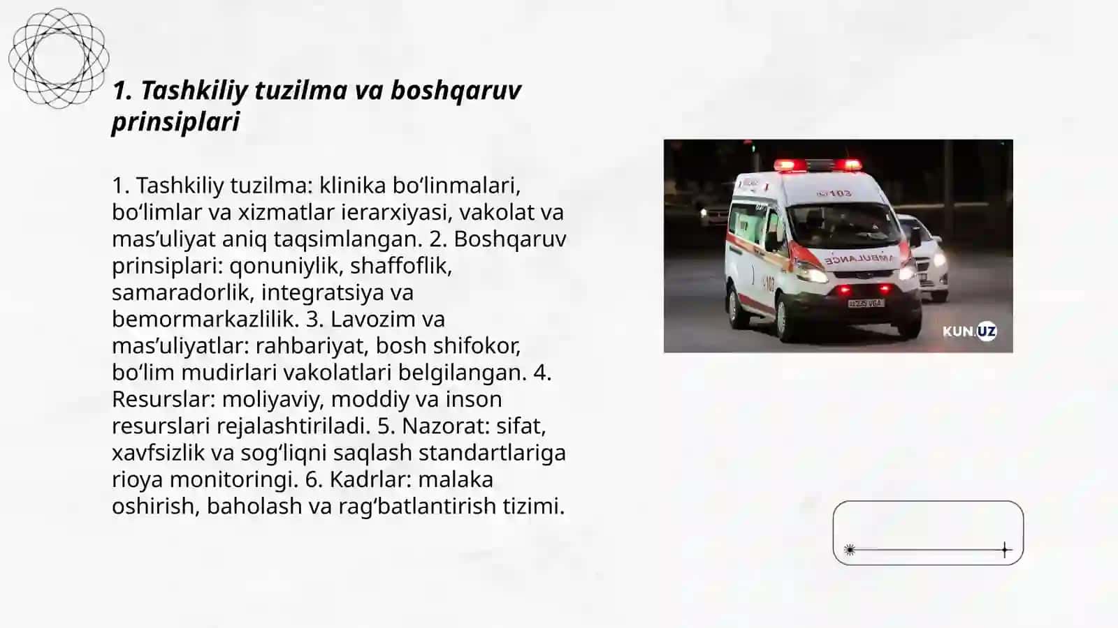 DAVOLASH MUASSASALARINING ISHLASH PRINSIPLARI 3