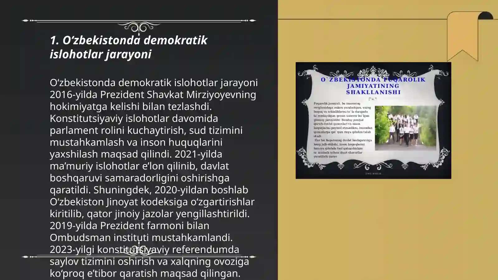 Demokratik va Fuqarolik Jamiyatining Shakllanishi 3