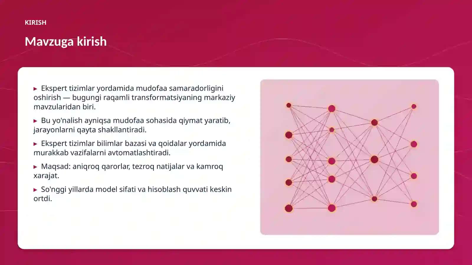Ekspert tizimlar yordamida mudofaa samaradorligini oshirish 3