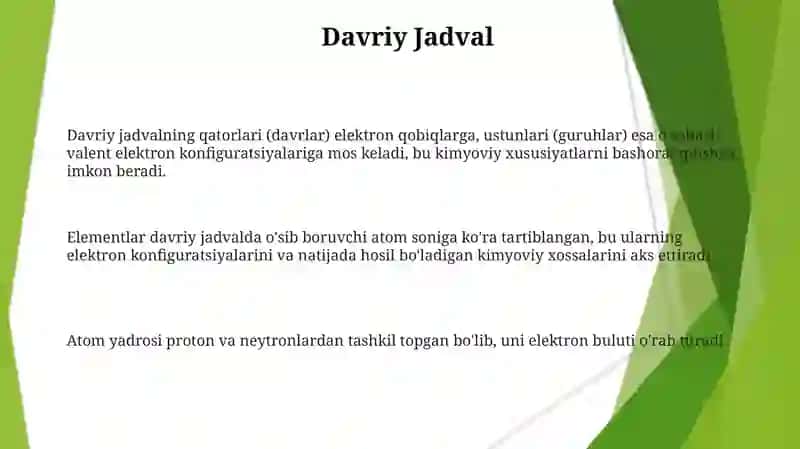 Atom Tuzilishi va Mendelevning Davriy Sistemasi 3